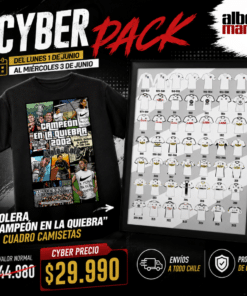 Pack Polera "Campeon en la Quiebra" + Cuandro Camisetas Historicas Local