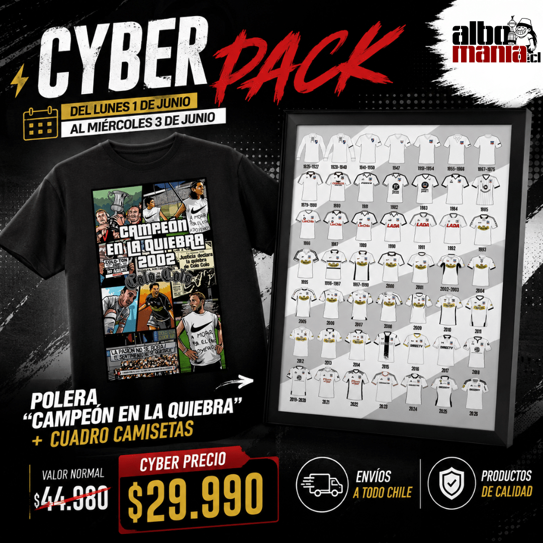Pack Polera "Campeon en la Quiebra" + Cuandro Camisetas Historicas Local