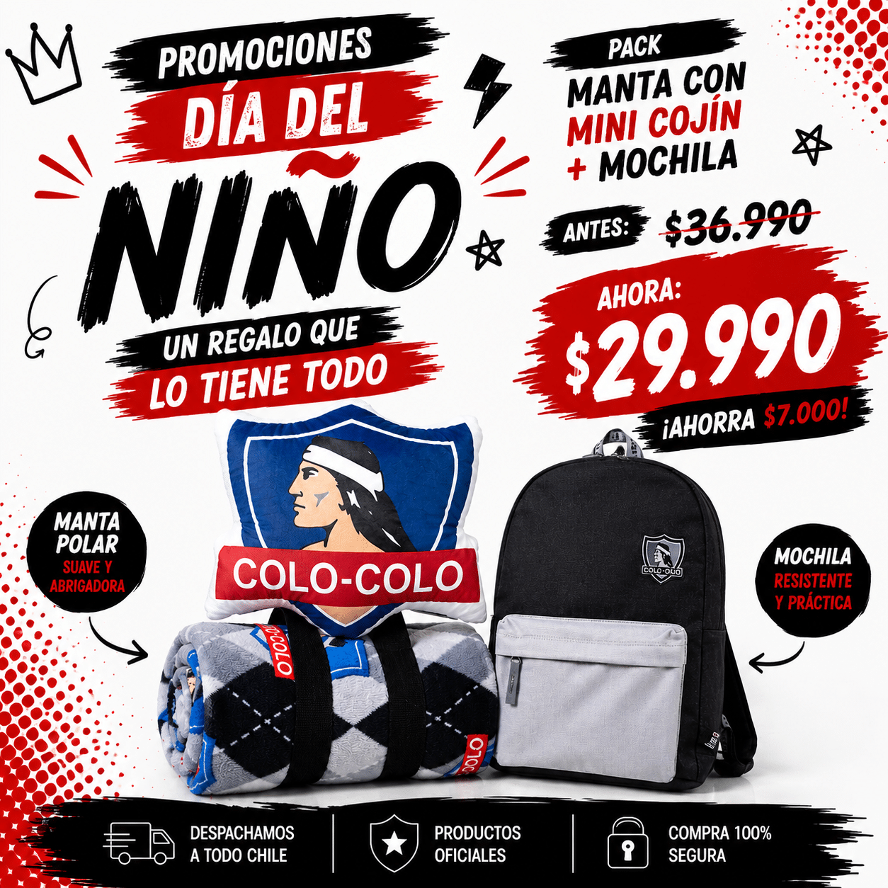 Pack Manta-Mini Cojin + Mochila