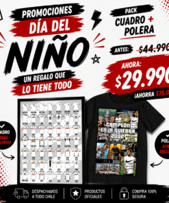 Pack Polera "Campeon en la Quiebra" + Cuandro Camisetas Historicas Local