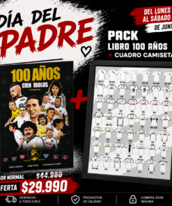 Pack Libro 100 Años + Cuandro Camisetas Historicas Local